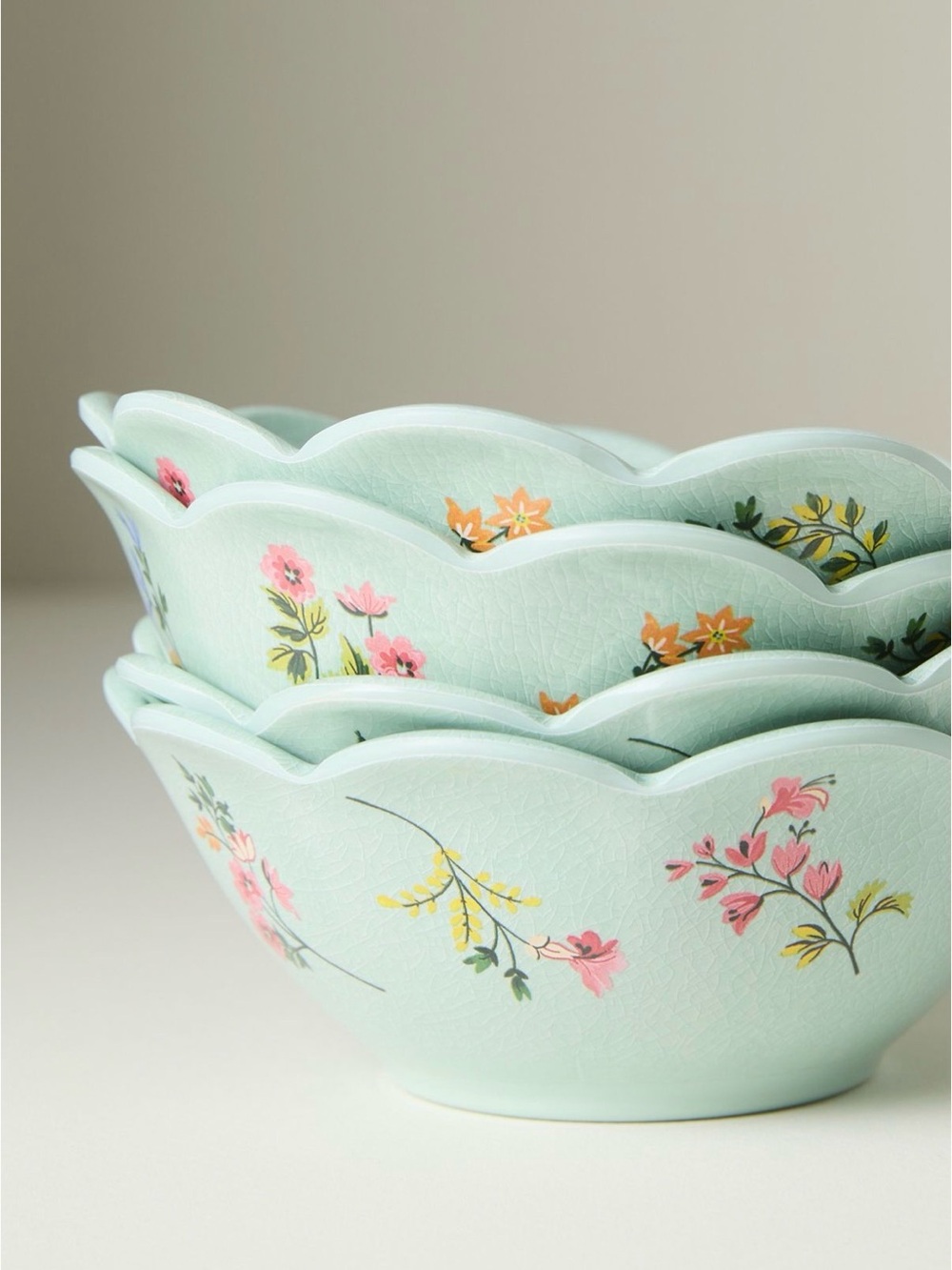 Anthropologie Melamine Nuts Bowls, Set of 4